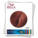 Vopsea Permanenta - Wella Professionals Koleston Perfect nuanta 8/43 blond deschis rosu auriu 